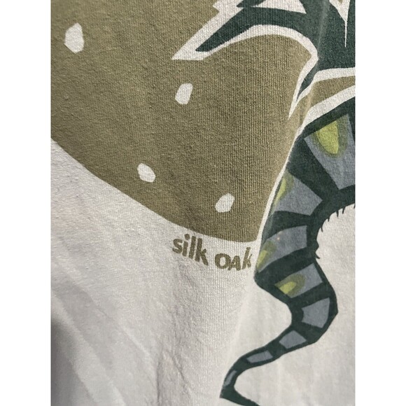 Vintage Anvil Lizard T-Shirt Men's 2X Silk Oak Reptile Green USA Made New - Picture 7 of 7